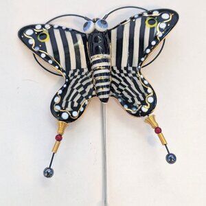 CYNTHIA CHUANG Jewelry 10 Ceramic Butterfly Stick Pin Brooch **AS IS**